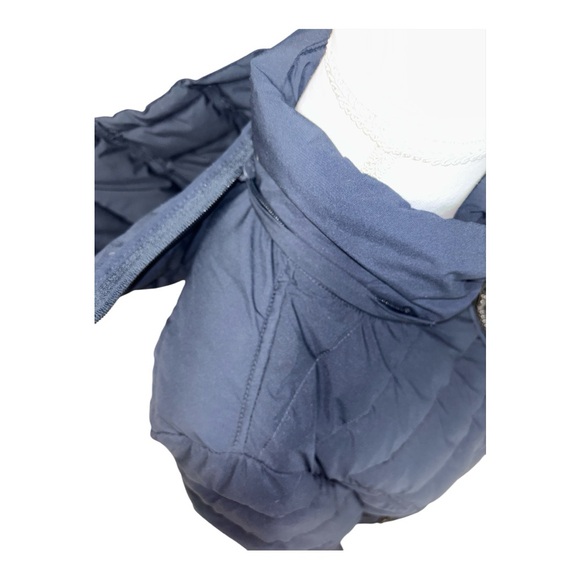 WOMENS NAUTICA XL PUFFER JACKET WITH REMOVABLE HOOD NAVY BLUE FITTED PACKABLE - Picture 12 of 13